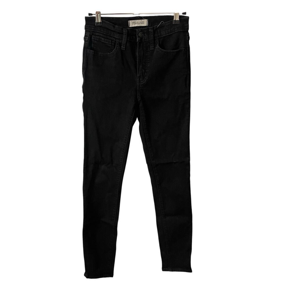 Madewell 25 Roadtripper Jeans Skinny Leg Black Denim Basic Casual